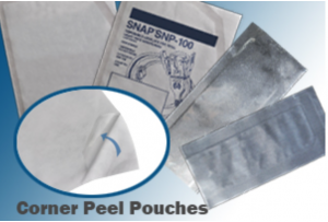 corner peel pouches
